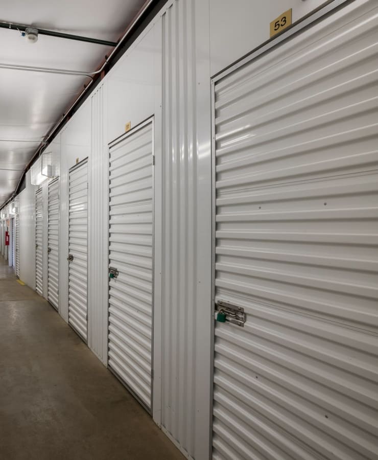 Indoor self storage units at StorQuest Self Storage in Manitou Springs, Colorado