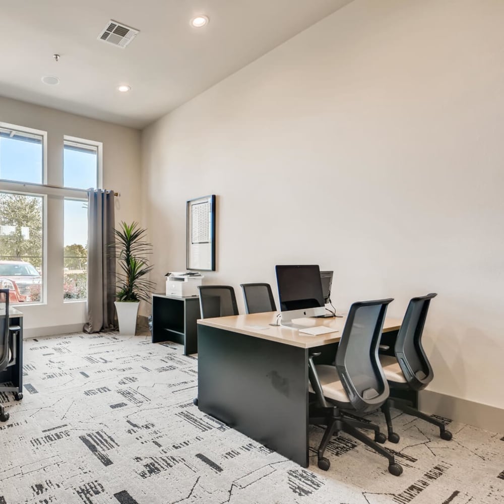 Business center at Discovery at Craig Ranch in McKinney, Texas