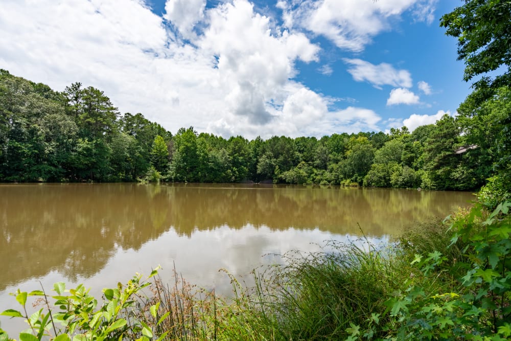 8-acre fishing lake available to residents at Lake Crossing apartment homes in Austell, Georgia