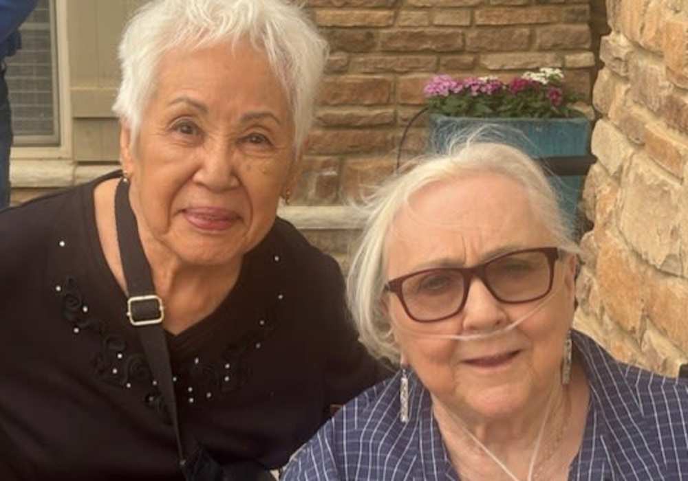 Two happy residents at Truewood by Merrill, Keller in Keller, Texas