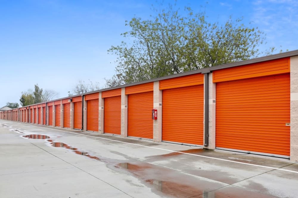 Drive-up access storage units at A-1 Self Storage in San Jose, California