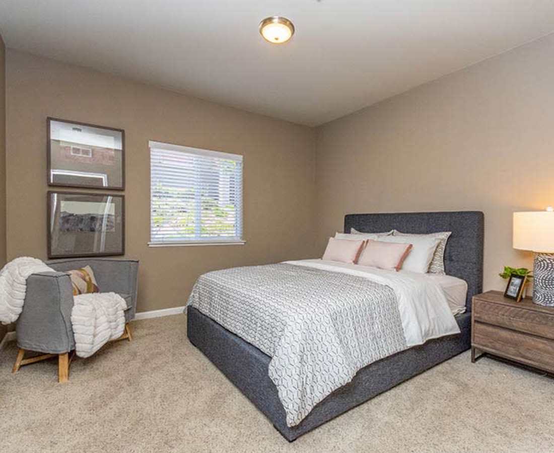 Bedroom in model home at  Sterling Ranch in El Dorado Hills, California