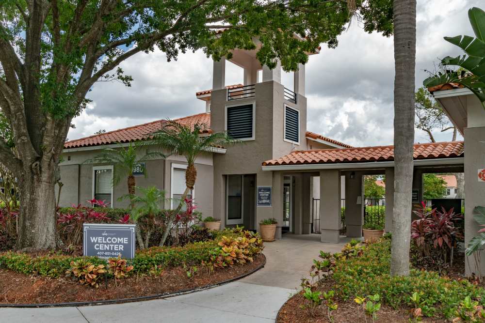 Community entrance at Isles at East Millenia in Orlando, Florida