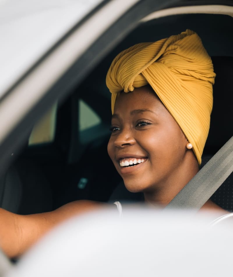 Resident out in her car near Anthem Cityline in Richardson, Texas