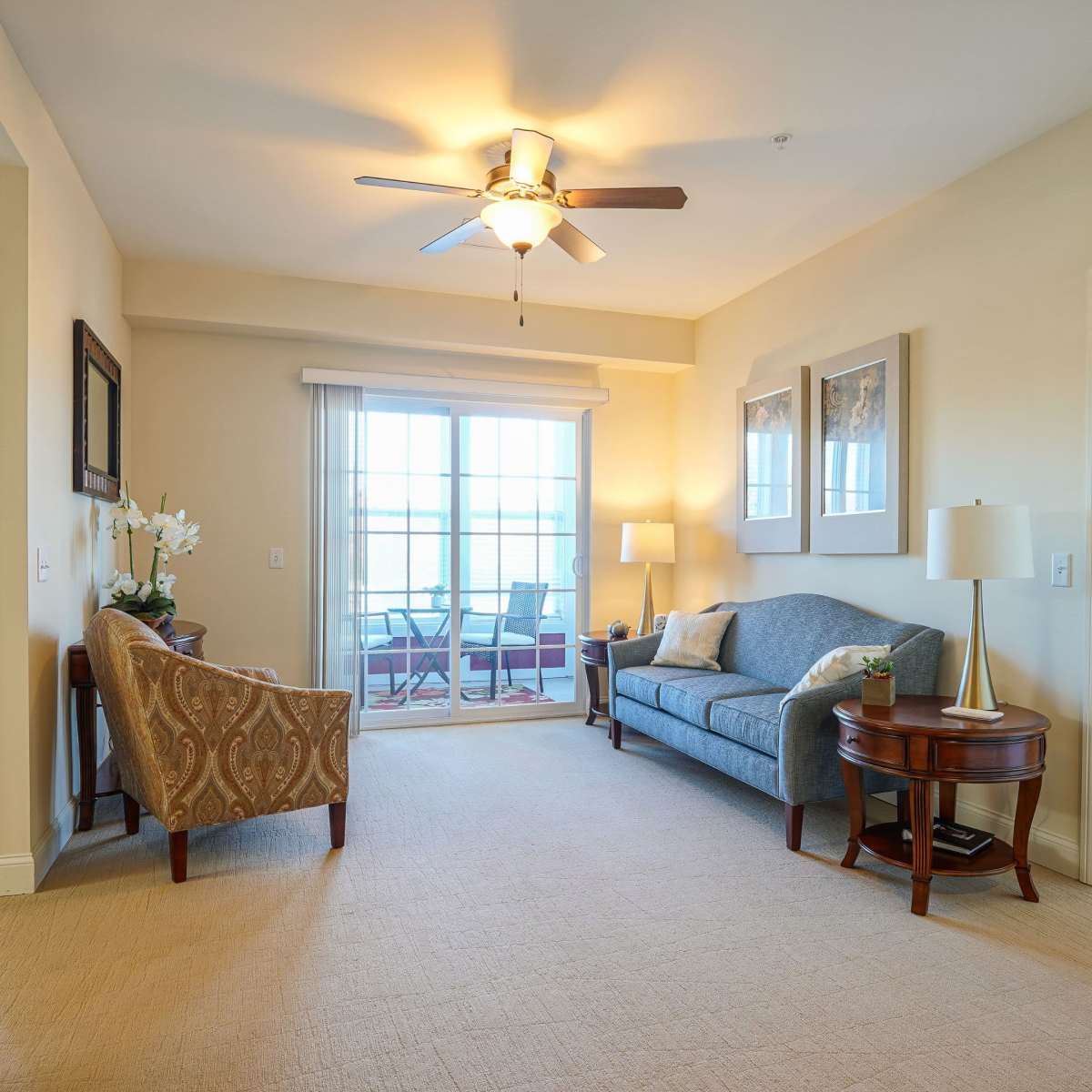 Model apartment at Harmony at West Shore in Mechanicsburg, Pennsylvania