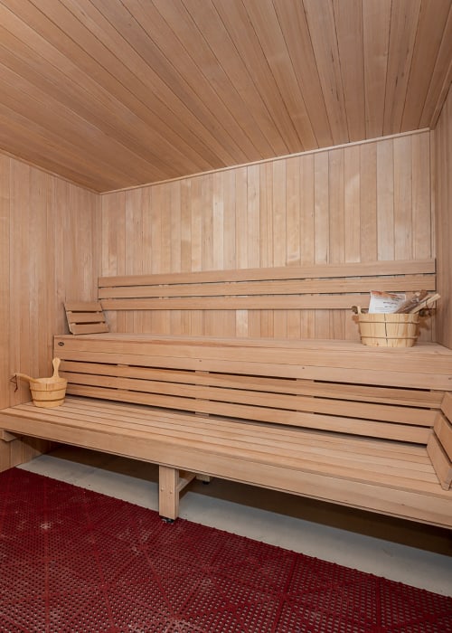 Resident sauna at The Pillars of Grand Rapids in Grand Rapids, Minnesota