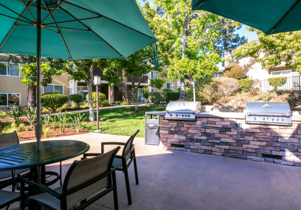 Seating area near the barbecue area at Sofi Poway in Poway, California