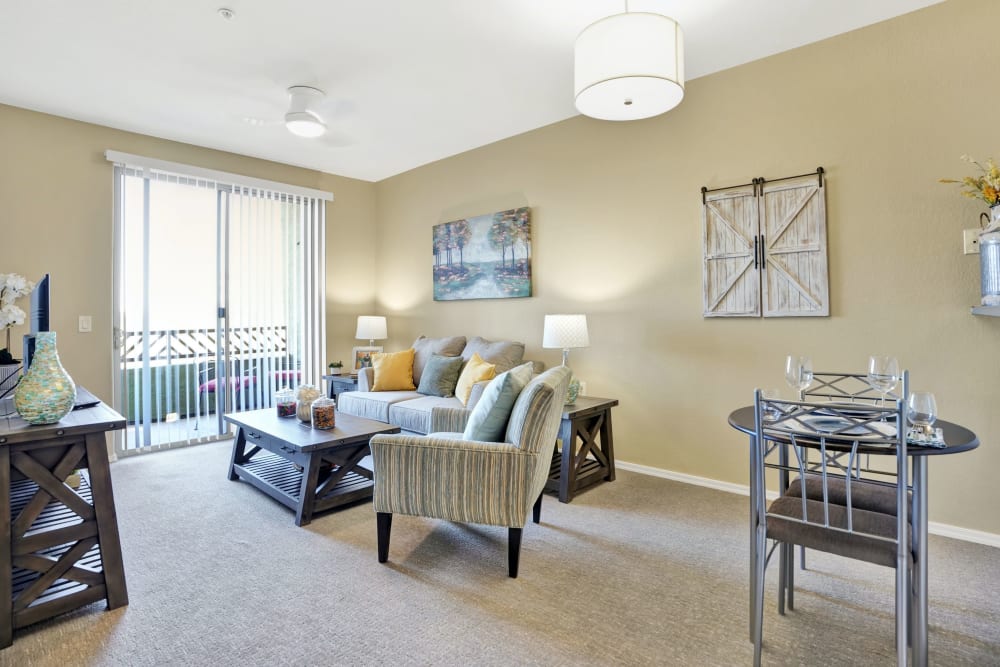 Elegant sitting room at McDowell Village in Scottsdale, Arizona