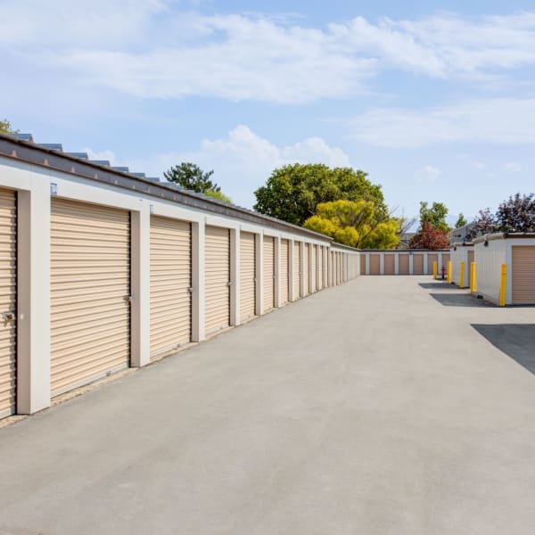 Drive-up storage units at StorQuest Economy Self Storage in Kearns, Utah