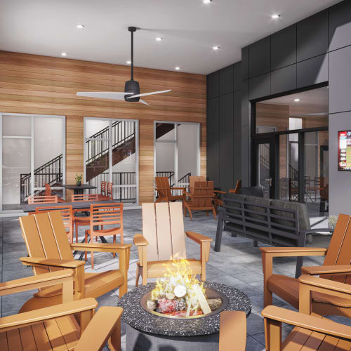 Sky lounge at The Westbrook at Brewers Row in Richmond, Virginia