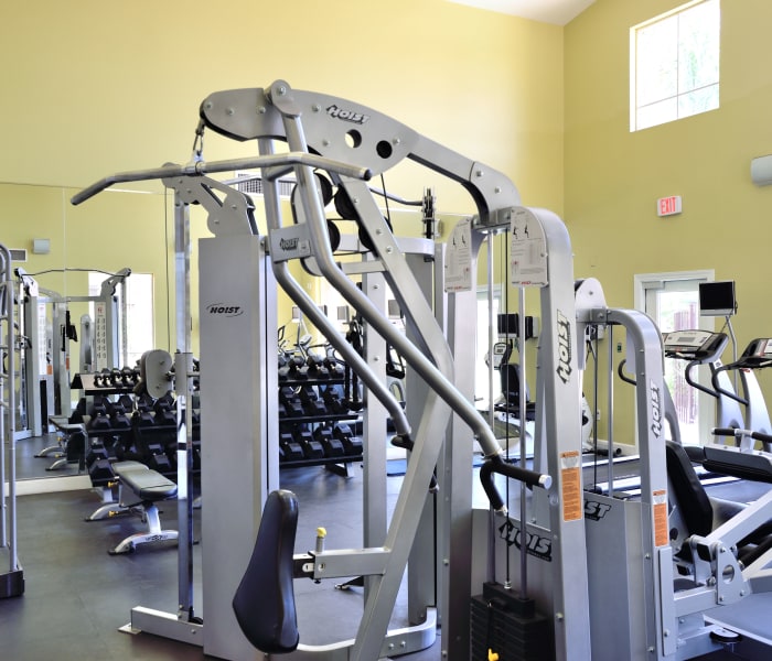 Well-equipped fitness center at Lumiere Chandler in Chandler, Arizona