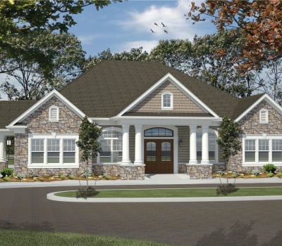 Exterior of aparment home at Winding Creek Apartments in Webster, New York