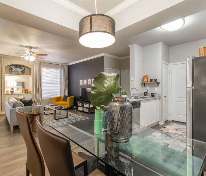 Beautiful kitchen and dining room space at 2803 Riverside in Grand Prairie, Texas
