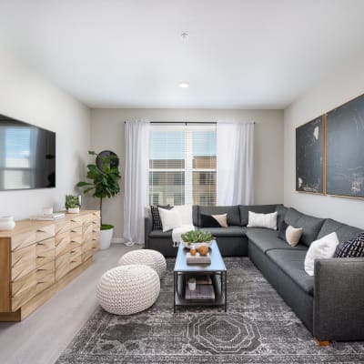 Living room at Anson in Burlingame, California