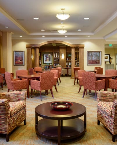 Community area at The Bellettini in Bellevue, Washington