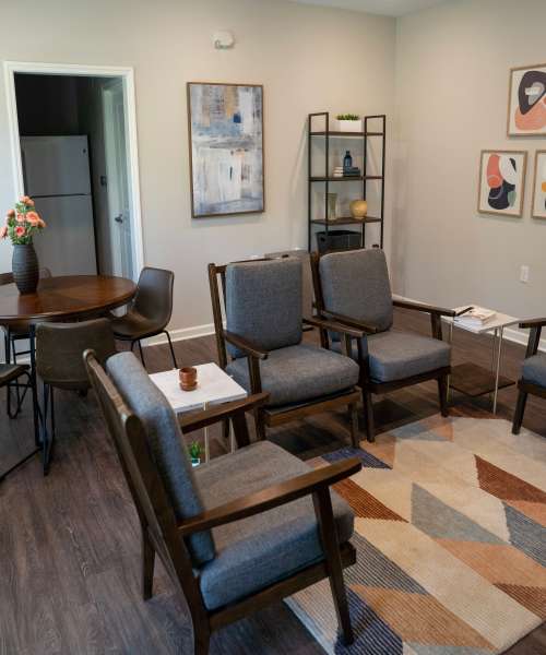 Commuity living room at Douglas Greene in Kodak, Tennessee