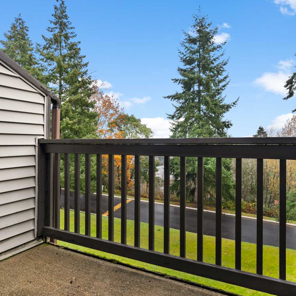 Balcony at Lodge at Madrona Ridge in Tacoma, Washington