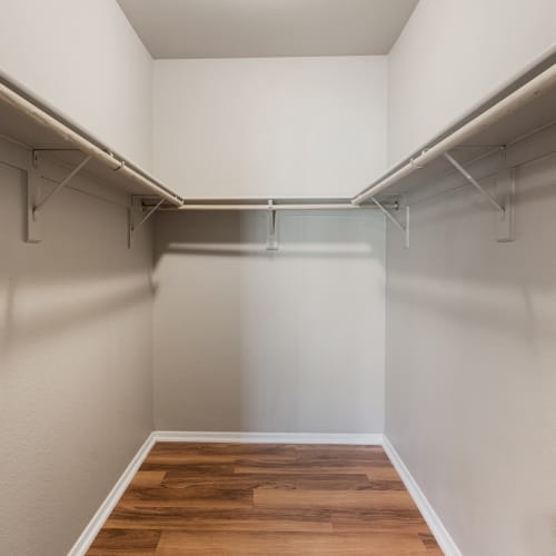 a large walk-in closet at The Linq in Chandler, Arizona
