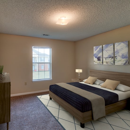 Bedroom at Chapel Lakes in Wetumpka, Alabama