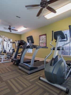 Fitness center at Newport Wichita in Wichita, Kansas