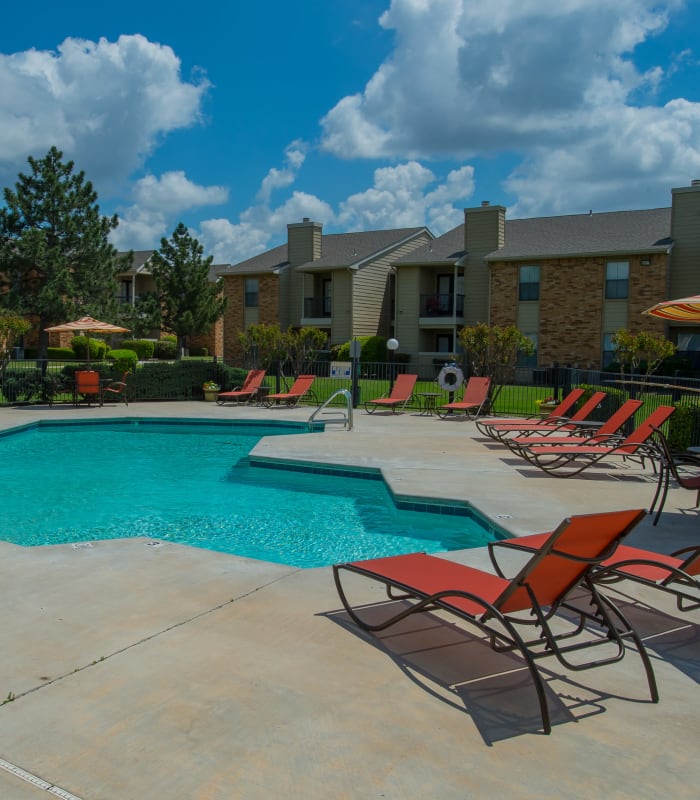 Pool at Cimarron Trails Apartments in Norman, Oklahoma