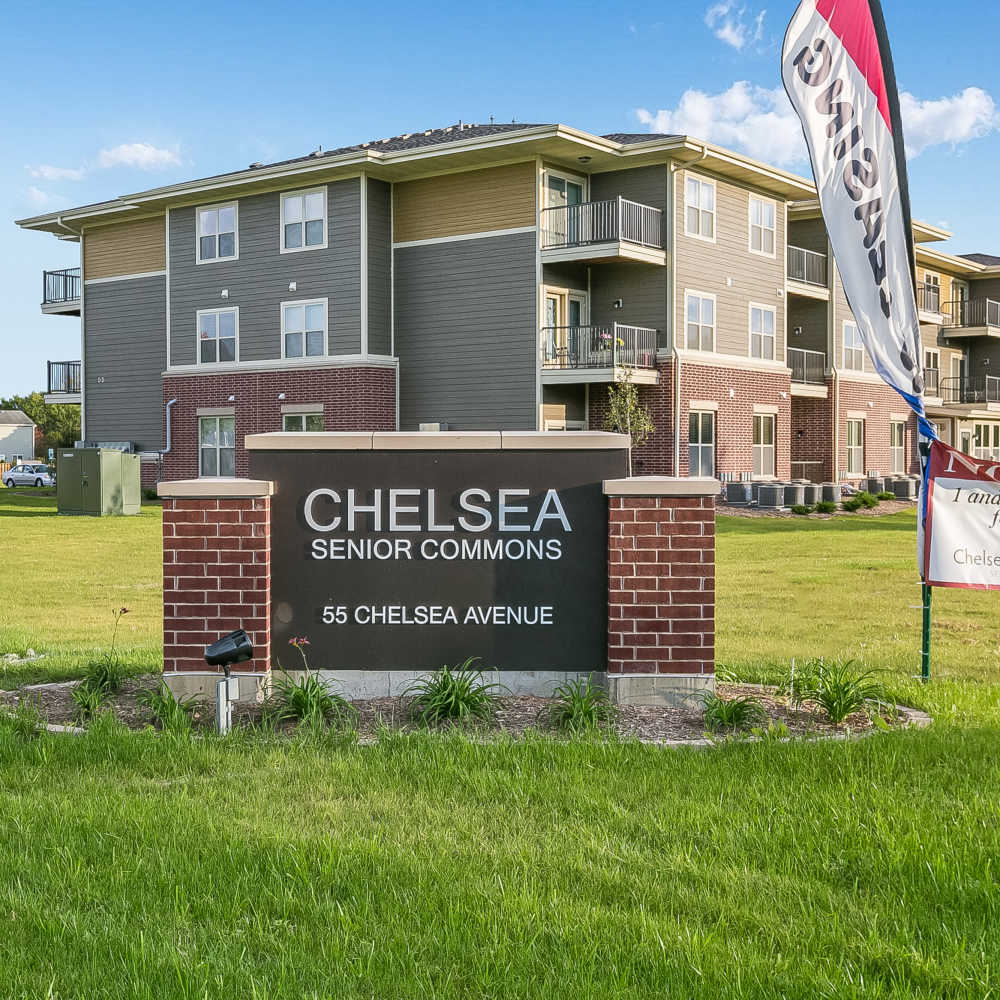 Signage of Sugar Grove, Illinois at Chelsea Commons