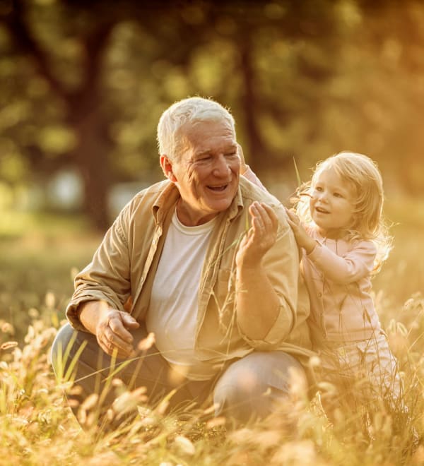 Resident and granddaughter at The Phoenix at Lady's Island in Beaufort, South Carolina
