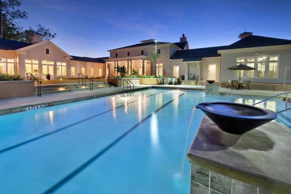 Resort-style pool at Evander Square in Celebration, Florida