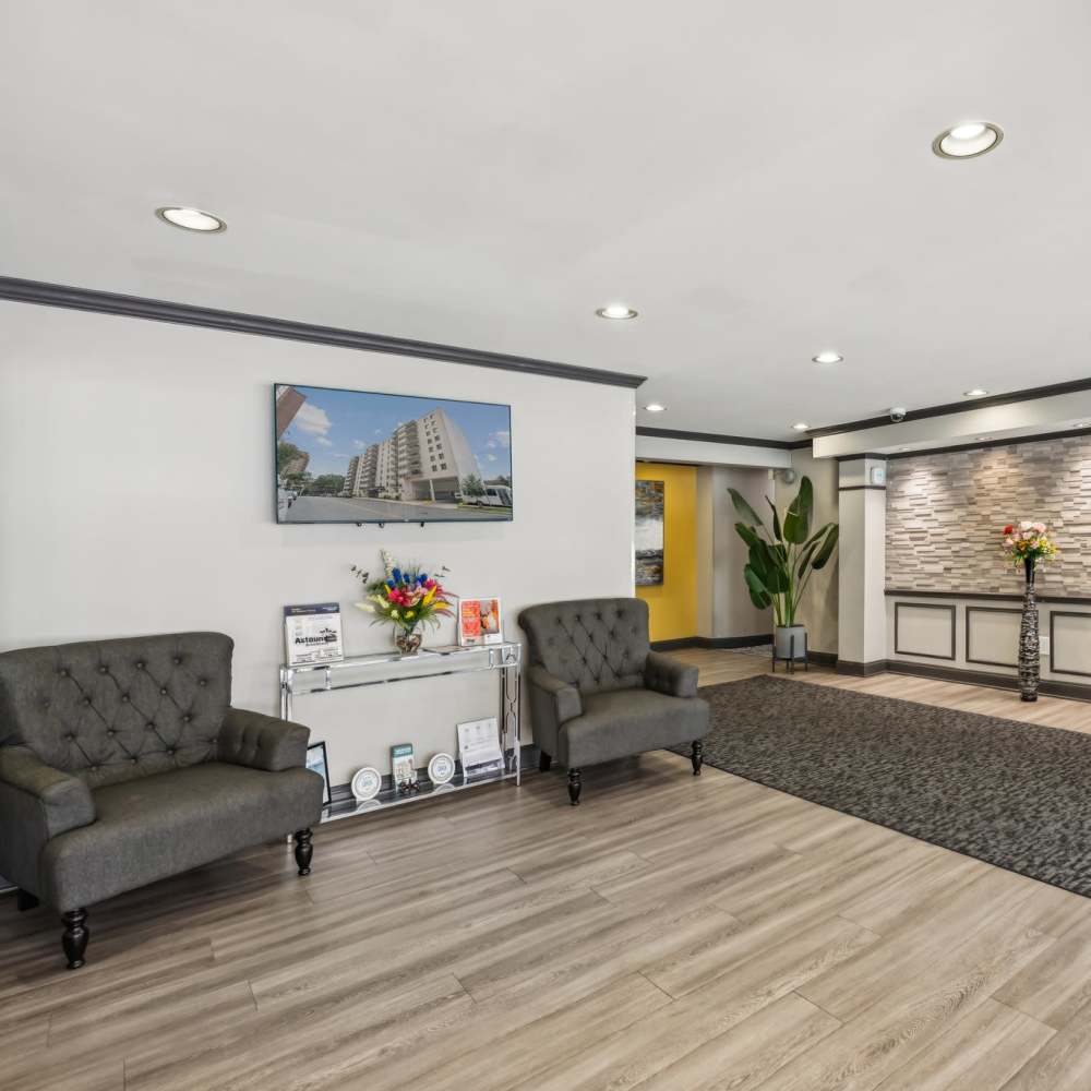 Clubhouse entrance at Georgia West in Silver Spring, Maryland