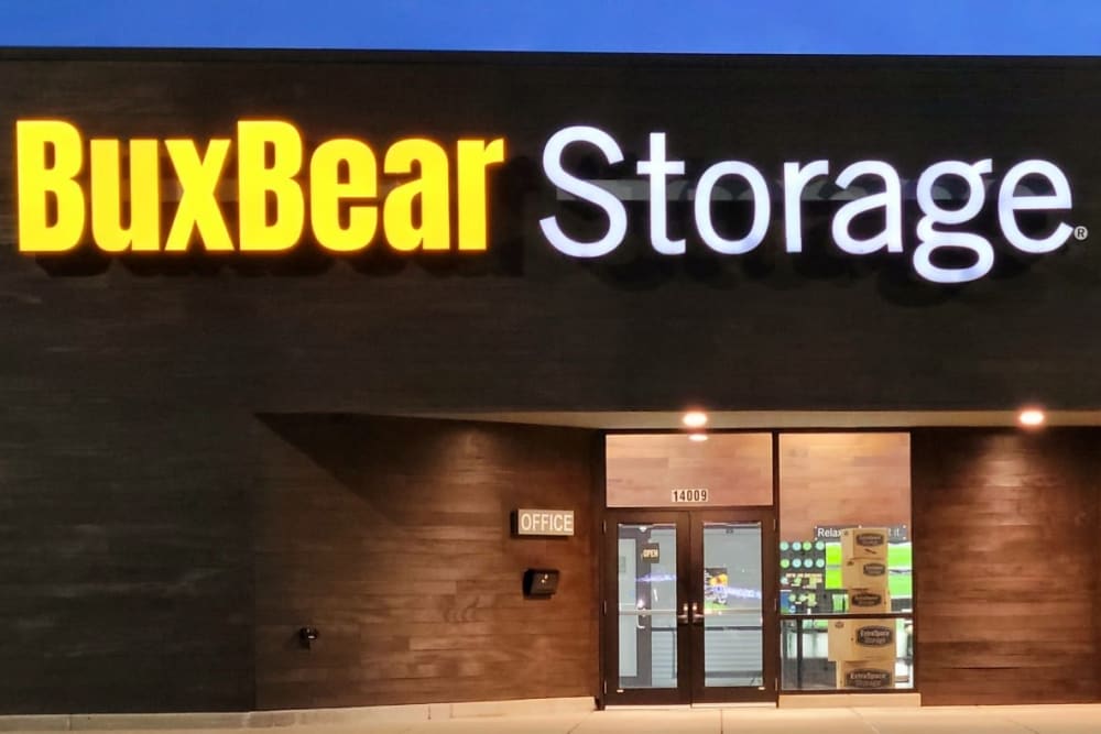 Front entrance at BuxBear Storage Tulsa in Tulsa, Oklahoma