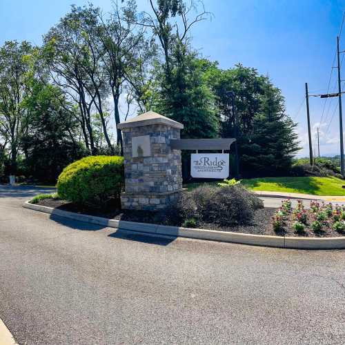 Property exterior with sigange at Ridge at Hamilton Crossing in Maryville, Tennessee
