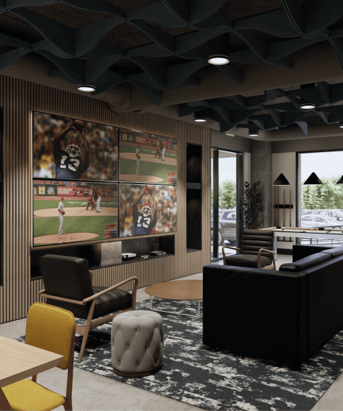 Lounge area at Landmark at Dublin in Dublin, Pennsylvania