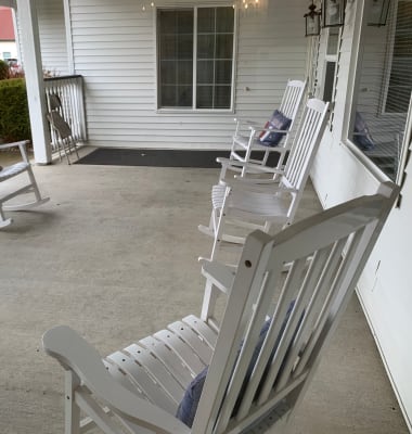 Porch at Generations at Lewiston in Lewiston, Idaho.