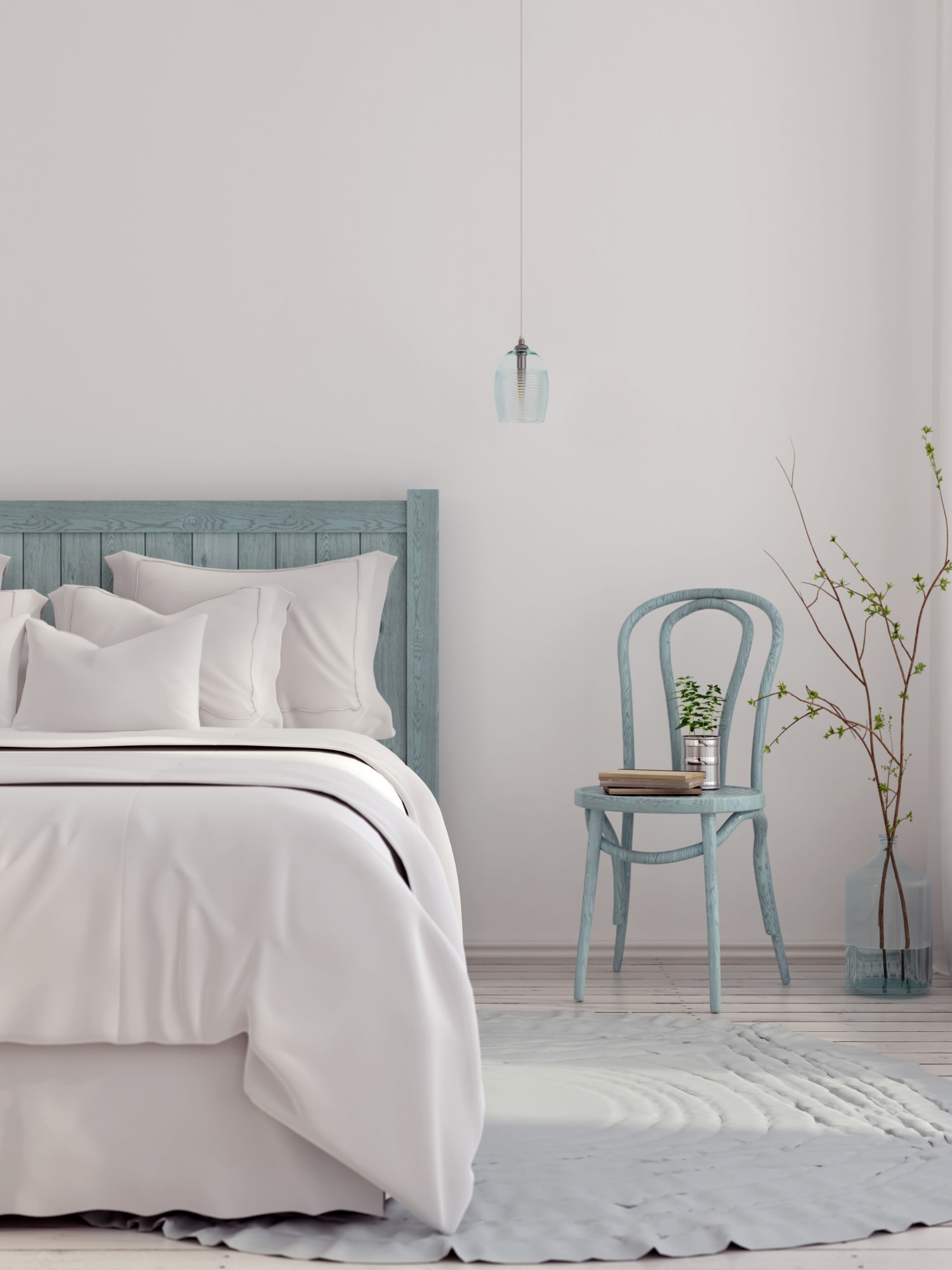 Model bedroom at Alexander Pointe Apartments in Maineville, Ohio