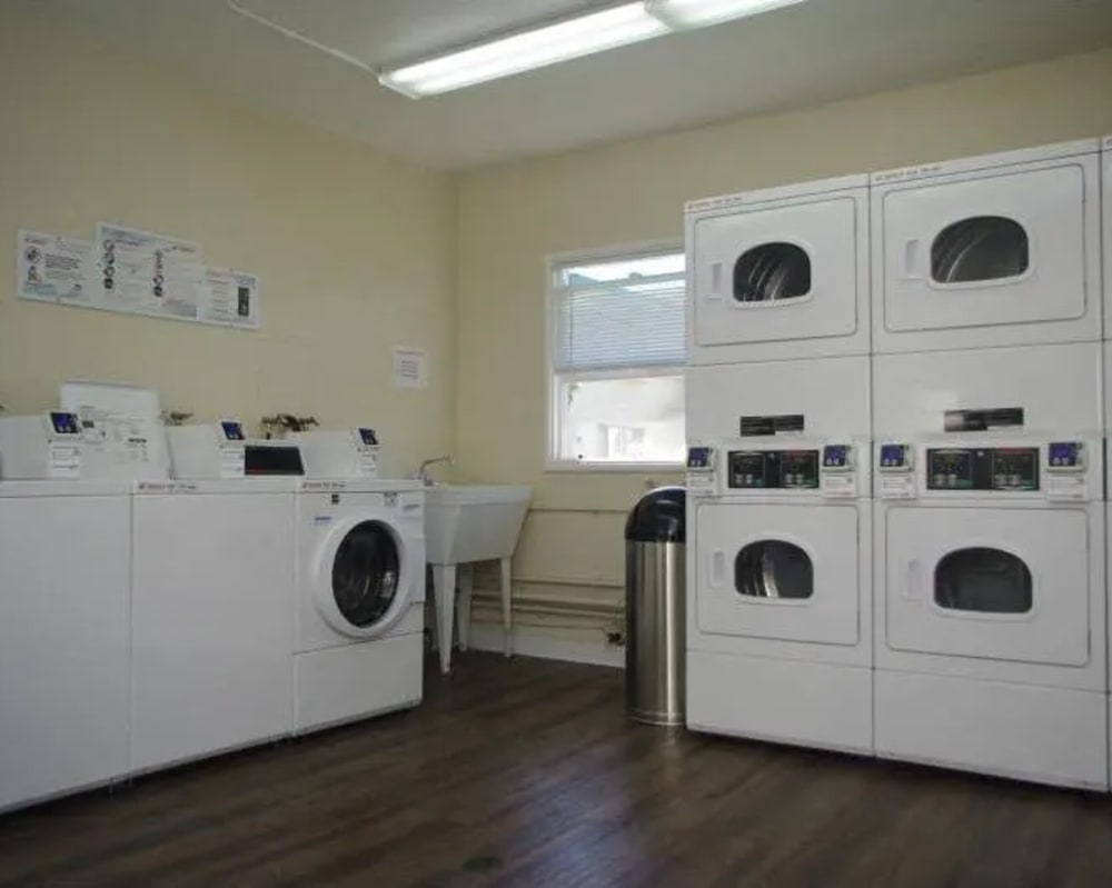 Laundry facility at Linvale Townhomes in San Leandro, California