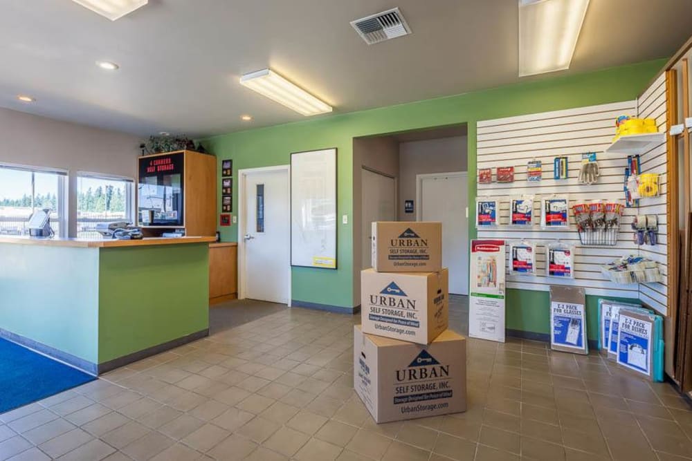 Moving supplies sold at 4 Corners Self Storage in Maple Valley, Washington