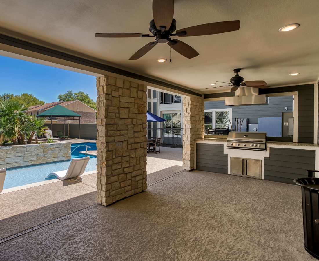 Bbq at Milwee Street Apartments in Houston, Texas