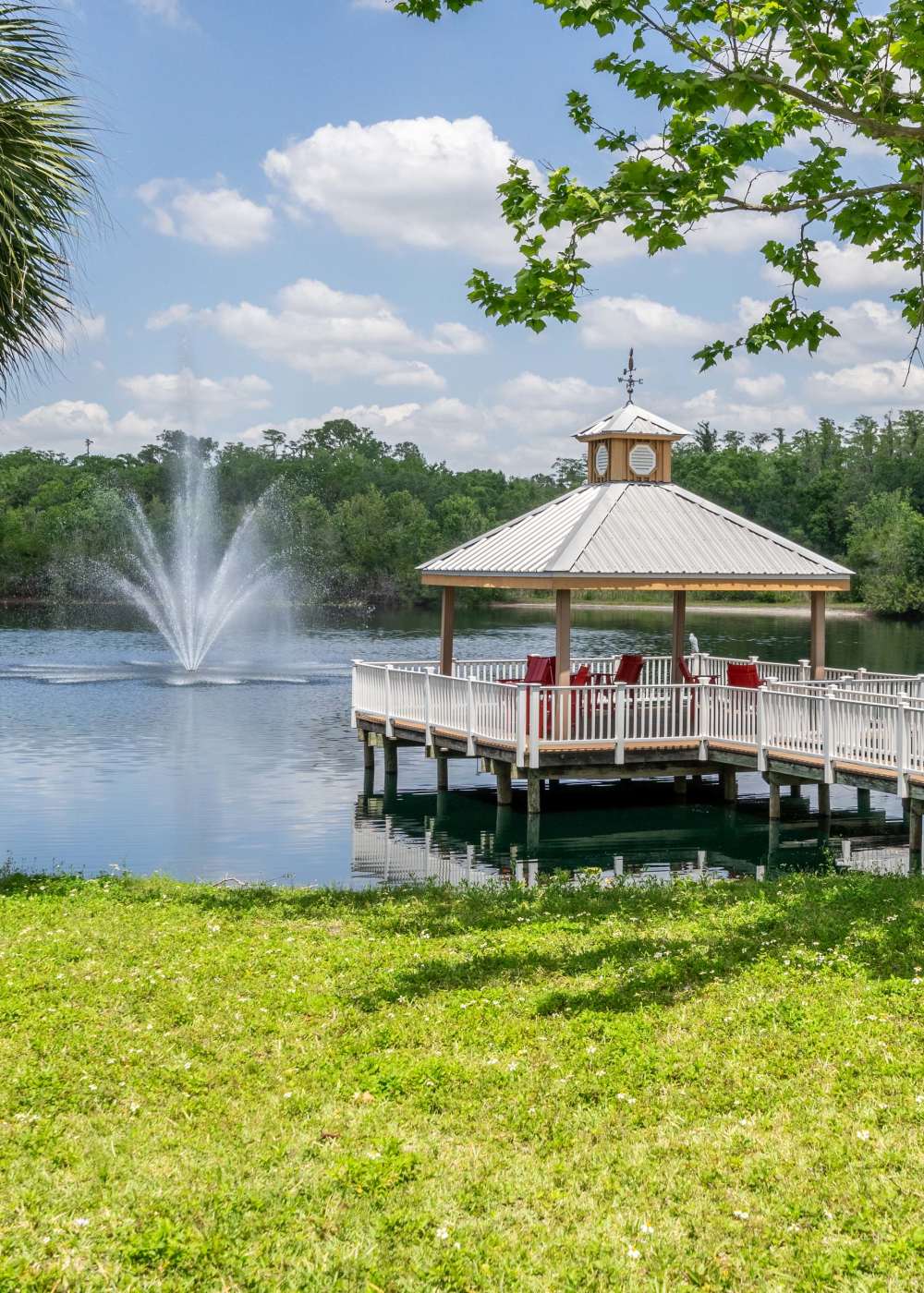 Lake access at Sole at Citrus Park in Tampa, Florida