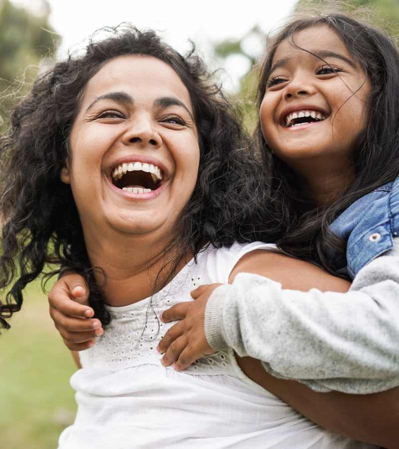 Mother and daughter having fun at Stoneridge Luxury in Walnut Creek, California