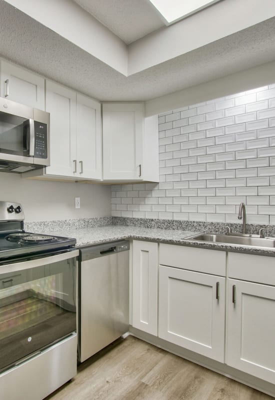 Lots of kitchen counter space at Buena Vista in Seminole, Florida