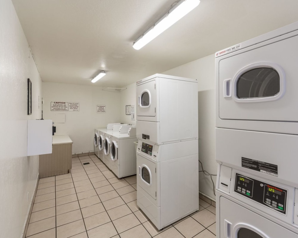 Resident laundry facilities at Lakeshore Apartments in Concord, California