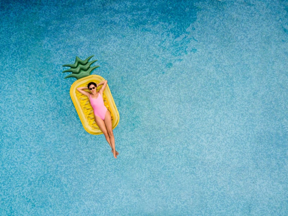 Rendering of residents swimming pool at District at Civic Square in Goodyear, Arizona