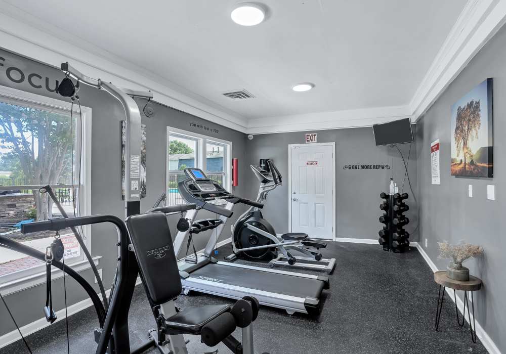Fitness center at BayPointe Crossing in Virginia Beach, Virginia