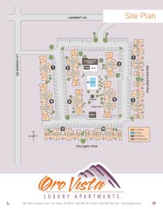 Site map of Oro Vista Apartments