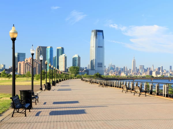 Bayfront near Trump Bay Street in Jersey City, New Jersey