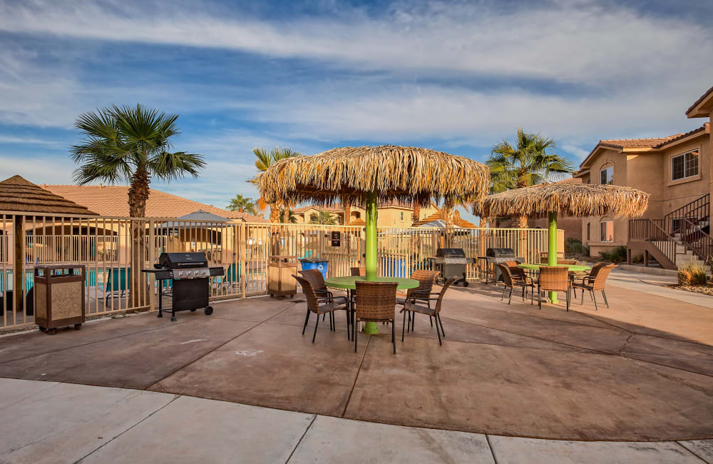 Outdoor amenities  at Miraflores Apartments in El Centro, California