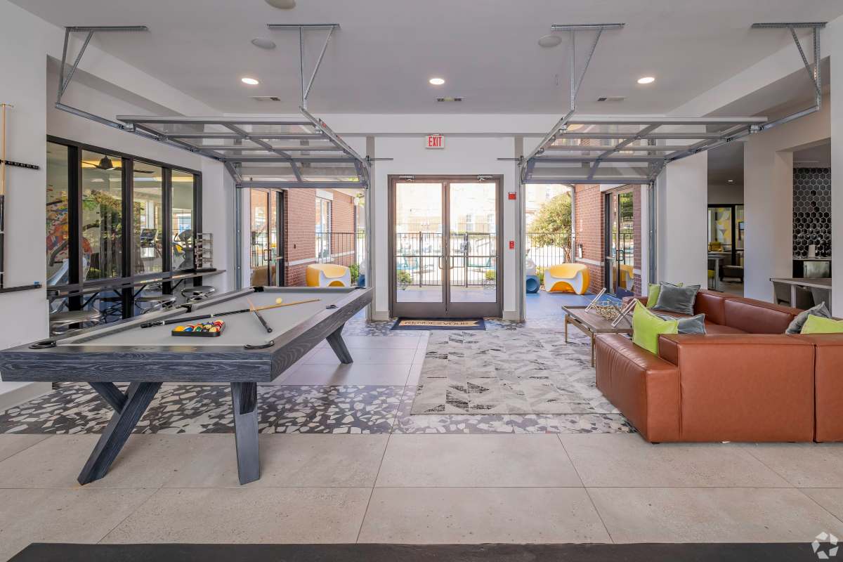 Billiards and sofa tables at Rendezvous in Edmond,Oklahoma
