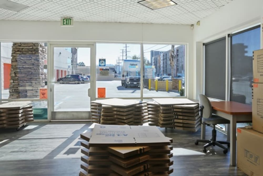 The office at A-1 Self Storage in North Hollywood, California