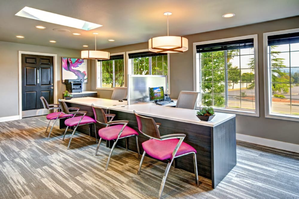 Community common area for resident use at Wellington Apartment Homes in Silverdale, Washington