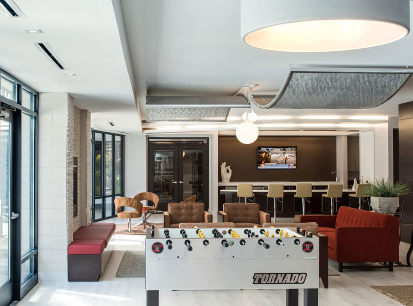 Game room at Solaire 10914 Georgia in Silver Spring, Maryland